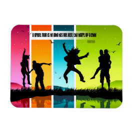 Mencius Inspiration Zitat "Ein großer Mann" flexib Magnet