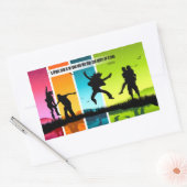 Mencius Inspiration Zitat "Ein großer Mann" Rechteckiger Aufkleber (Umschlag)