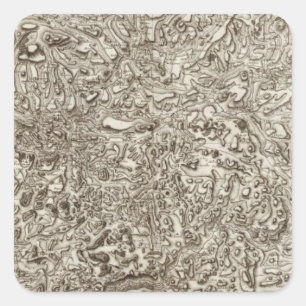 Mende Quadratischer Aufkleber