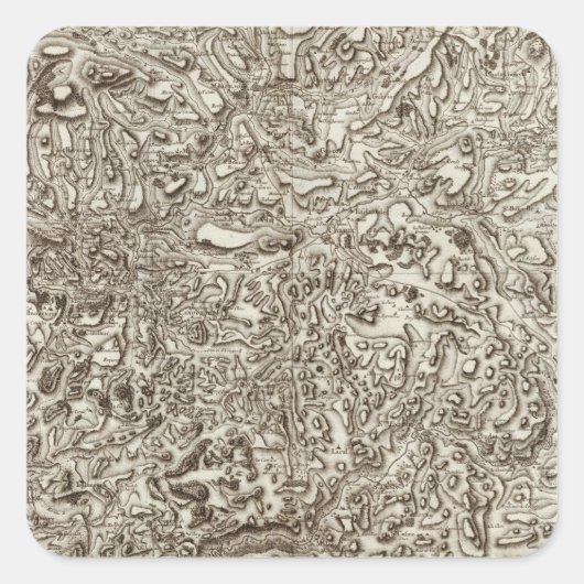 Mende Quadratischer Aufkleber (Vorderseite)