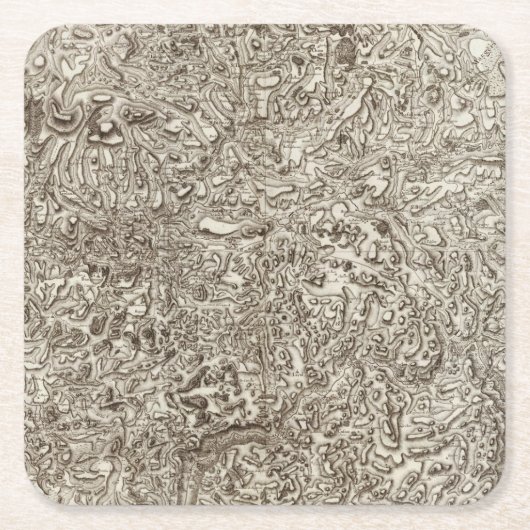 Mende Rechteckiger Pappuntersetzer (Vorderseite)