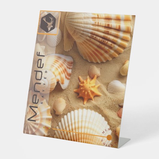 MENDEF PEDESTAL SIGN SOCKELSCHILD (Vorderseite)
