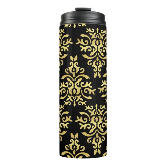Mendela Muster, Gold Thermosbecher (Vorderseite)