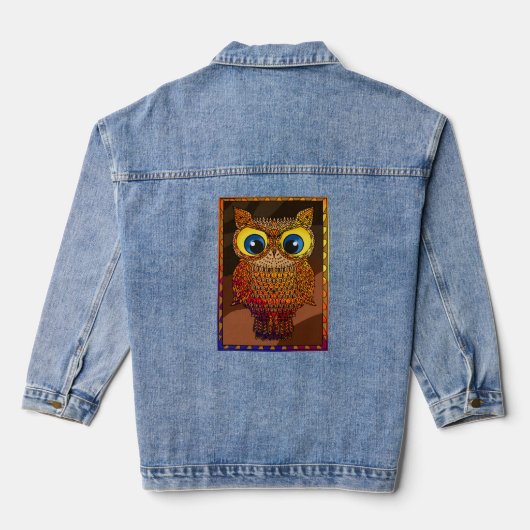 Mendela Owl Jeansjacke (Rückseite)