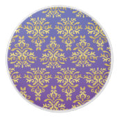 Mendela Pattern, lila Keramikknauf (Vorderseite)