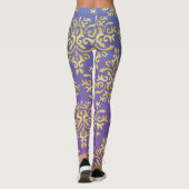 Mendela Pattern, lila Leggings (Rückseite)