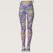 Mendela Pattern, lila Leggings (Vorderseite)