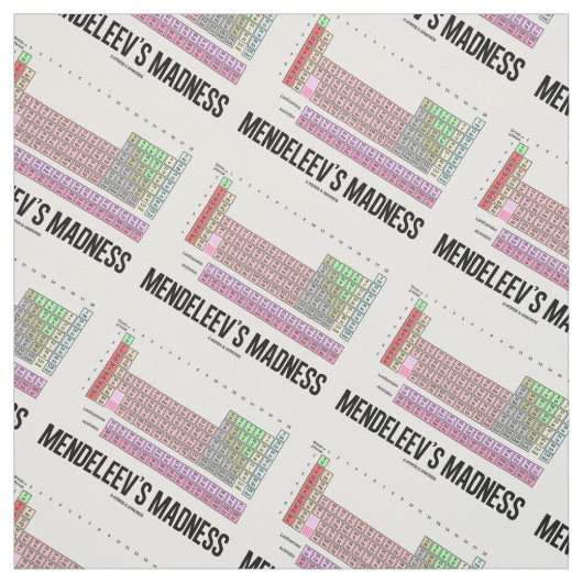 Mendeleevs Verrücktheits-Periodensystem der Stoff (Muster)