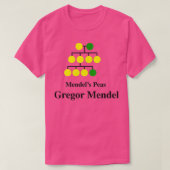 Mendels Peas Gregor Mendel T-Shirt (Design vorne)