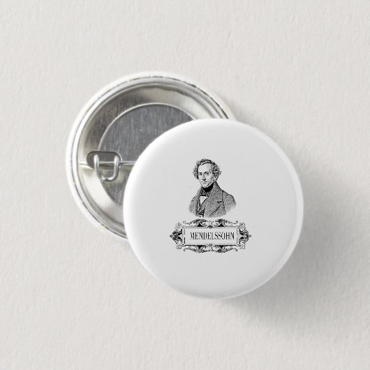 MENDELSSOHN PORTRAIT BUTTON (Vorne & Hinten)
