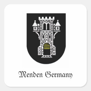 Menden Deutschland Quadratischer Aufkleber