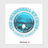Mendenhall-Eishöhlen (rd) Aufkleber (Blatt)