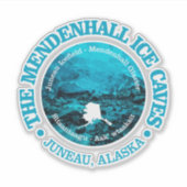 Mendenhall-Eishöhlen (rd) Aufkleber (Vorderseite)