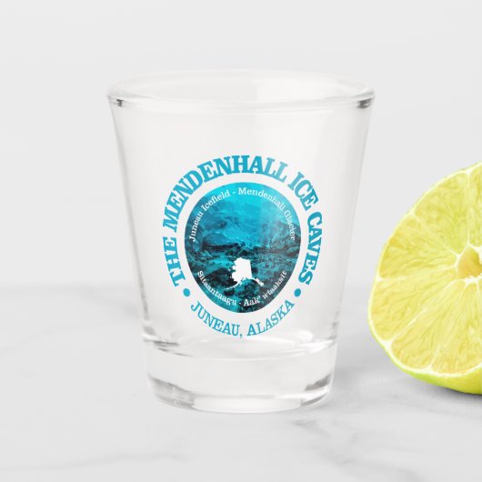 Mendenhall-Eishöhlen (rd) Schnapsglas (Vorderseite)