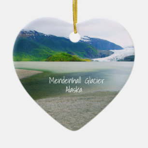 Mendenhall Glacier Alaska Keepake Keramik Ornament