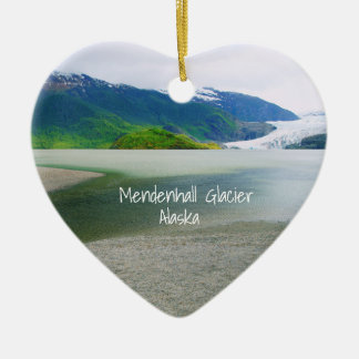 Mendenhall Glacier Alaska Keepake Keramik Ornament