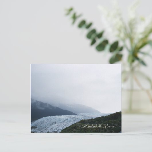 Mendenhall Glacier Juneau Alaska Icefield Postkarte (Stehend Vorderseite)