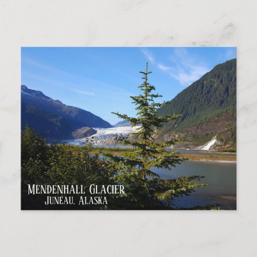 Mendenhall Glacier Juneau Alaska Postkarte (Vorderseite)