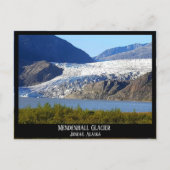Mendenhall Glacier Juneau Alaska Postkarte (Vorderseite)