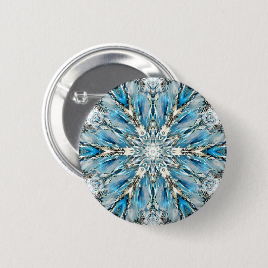 Mendenhall Glacier Mandala Button (Vorne & Hinten)