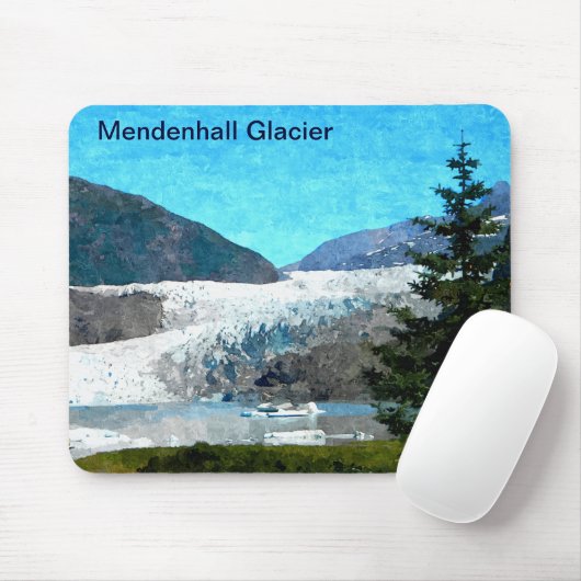 Mendenhall Glacier Mousepad (Mit Mouse)