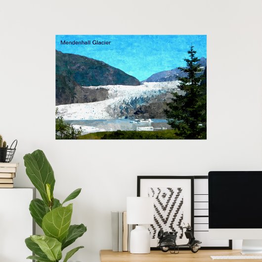Mendenhall Glacier Poster (Heimbüro)