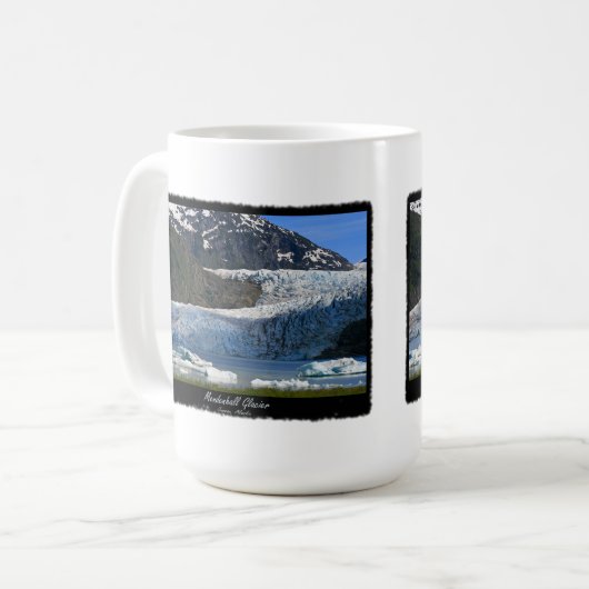 Mendenhall Gletscher/Alaska-Andenken Kaffeetasse (Vorderseite Links)
