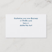 Mendenhall Gletscher/Juneau Alaska Visitenkarte (Rückseite)