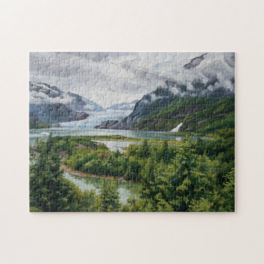 Mendenhall-Gletscher-Nationalforst-Puzzle Puzzle (Horizontal)