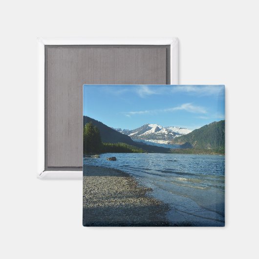 Mendenhall Lake in Juneau Alaska Magnet (Vorderseite/Rückseite)