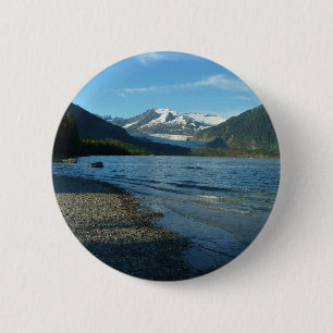 Mendenhall See Juneau Alaska Landschaft Button