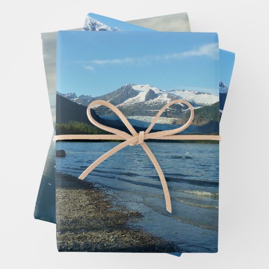 Mendenhall See Juneau Alaska Landschaft Geschenkpapier Set (Beispiel)