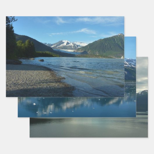 Mendenhall See Juneau Alaska Landschaft Geschenkpapier Set (Set)