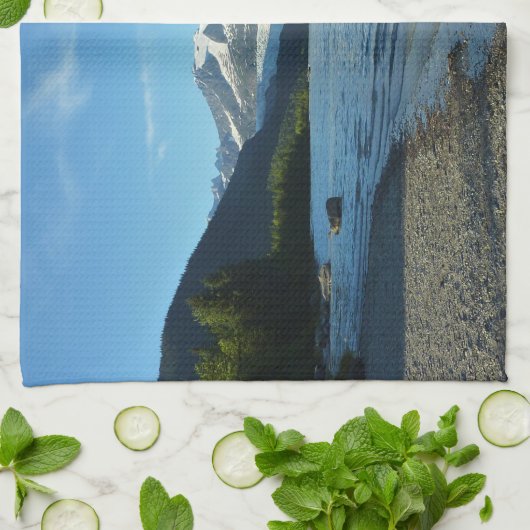 Mendenhall See Juneau Alaska Landschaft Geschirrtuch (Gefaltet)