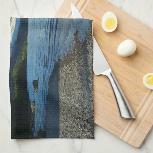 Mendenhall See Juneau Alaska Landschaft Geschirrtuch (Viertel Falte)