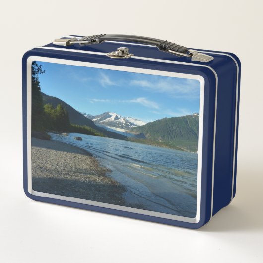 Mendenhall See Juneau Alaska Landschaft Metall Brotdose (Vorderseite)