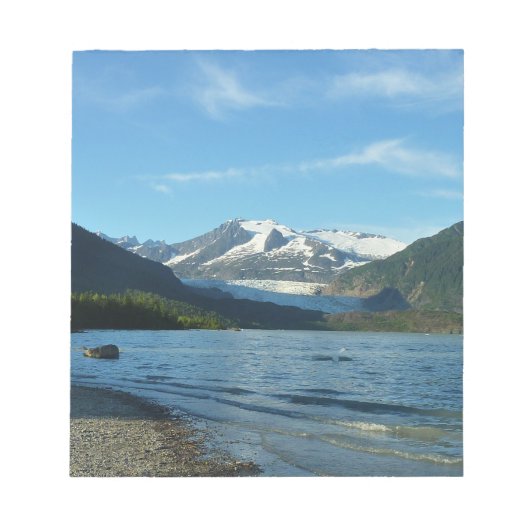 Mendenhall See Juneau Alaska Landschaft Notizblock (Vorderseite)