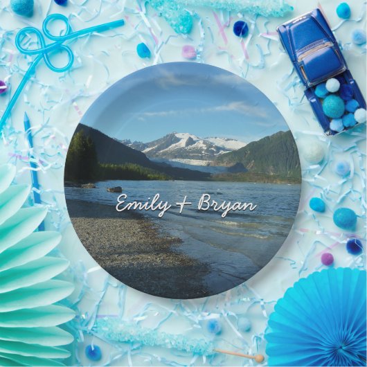 Mendenhall See Juneau Alaska Landschaft Pappteller (Party)
