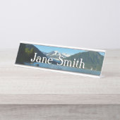 Mendenhall See Juneau Alaska Landschaft Schreibtischnamensplakette (Vorderseite )