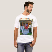 Mendham NJ - Veranda mit hölzerner amerikanischer T-Shirt (Vorne ganz)