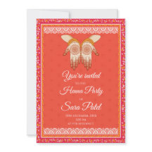 Mendhi Einladungen & Henna Party Mehendi lädt ein