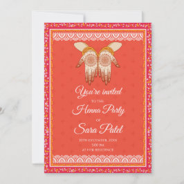 Mendhi Einladungen & Henna Party Mehendi lädt ein