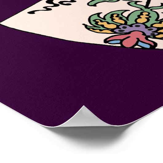 Mendhi Hände Poster (Ecke)