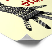 Mendhi Hands Poster (Ecke)