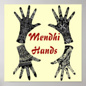 Mendhi Hands Poster (Vorne)