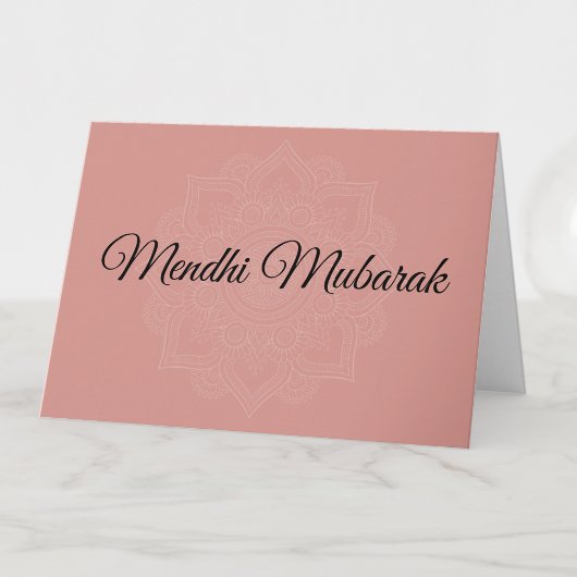 Mendhi Mubarak Islamic Wedding Dua Herzlichen Glüc Karte