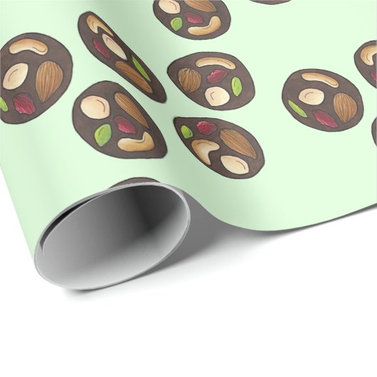 Mendiants French Chocolates Chocolatier Geschenkpapier (Rolleneckpunkt)