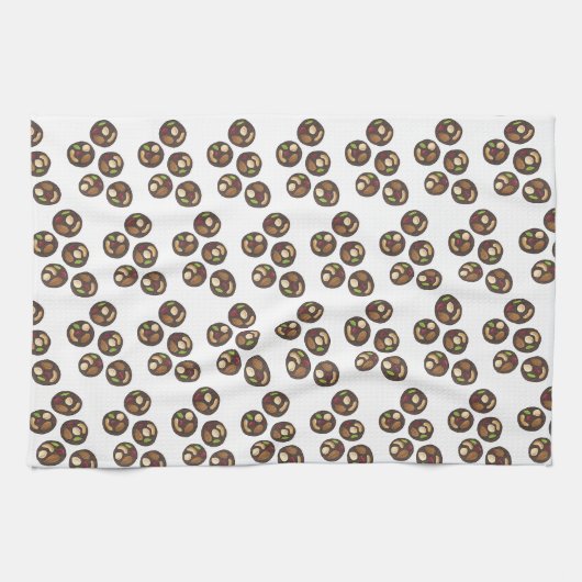 Mendiants French Chocolates Chocolatier Geschirrtuch (Horizontal)