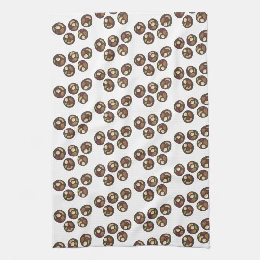 Mendiants French Chocolates Chocolatier Geschirrtuch (Vertikal)