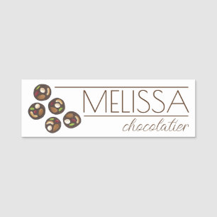 Mendiants French Chocolates Chocolatier Namensschild